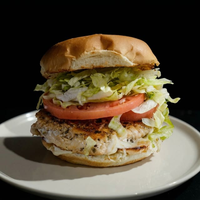 Grilled Italian Chicken Club Sandwich.